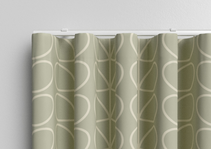 Orla Kiely Jumbo Linear Stem, Pebble - Made to Measure Curtains - Image 13